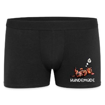 Hundemüde Zwergpinscher Pinscher Pinscherbesitzer - Männer Boxer Shorts - Schwarz - Vorne
