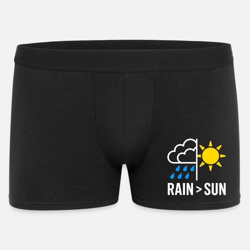 Rain Over Sun Regen - Männer Boxer Shorts - Schwarz