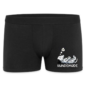 Hundemüde Dalmatiner Dalmatinerbesitzer Dalmatine - Männer Boxer Shorts - Schwarz - Vorne