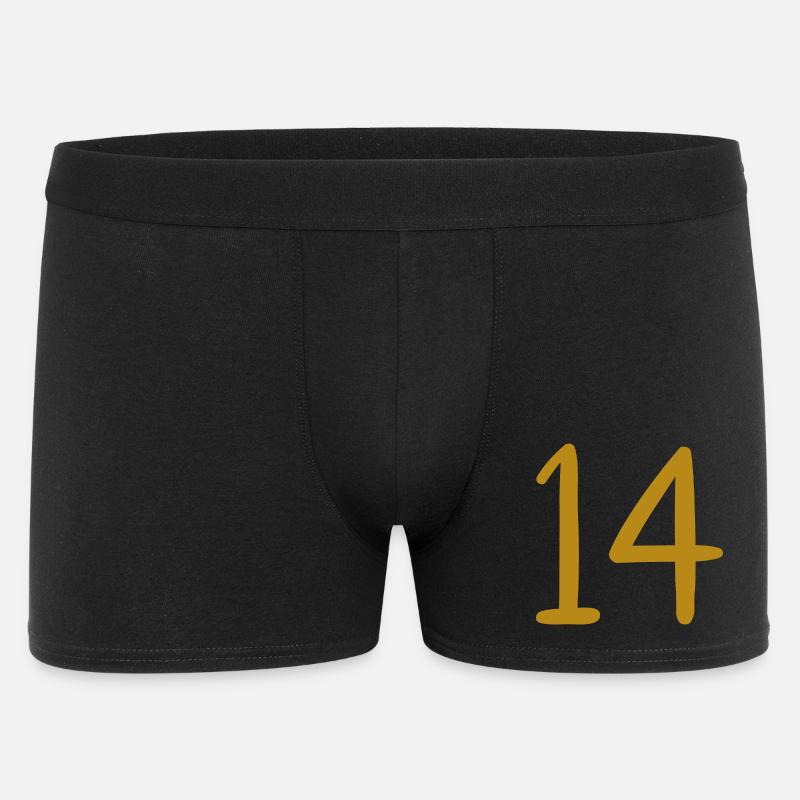 14 - Männer Boxer Shorts - Schwarz