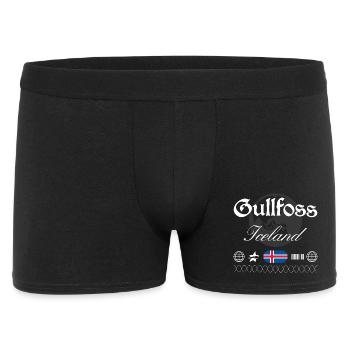 Gullfoss Island Streetwear Travel Souvenir - Men's Boxer Shorts - black - Front