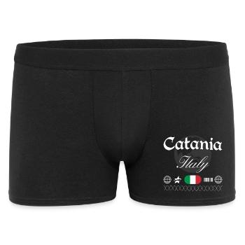 Catania Italien Streetwear Reise Souvenir - Männer Boxer Shorts - Schwarz - Vorne