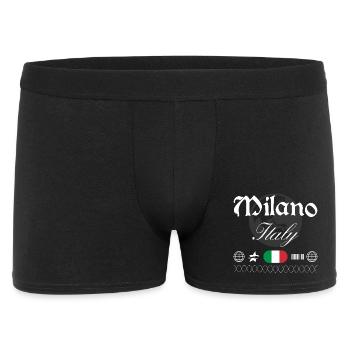 Mailand Italien Streetwear Reise Souvenir - Männer Boxer Shorts - Schwarz - Vorne