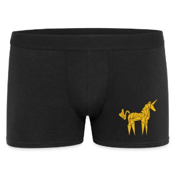 Licorne Origami - Boxer Homme - noir - Devant