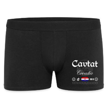 Cavtat Croatia Streetwear Travel Souvenir - Men's Boxer Shorts - black - Front