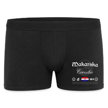 Makarska Kroatien Streetwear Reise Souvenir - Männer Boxer Shorts - Schwarz - Vorne
