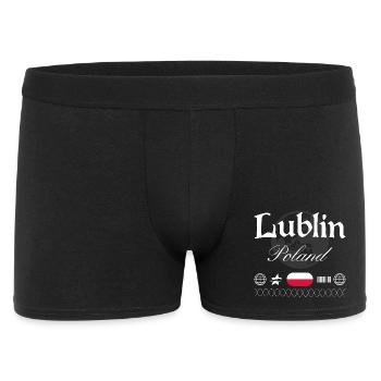 Lublin Poland Streetwear Travel Souvenir - Men's Boxer Shorts - black - Front
