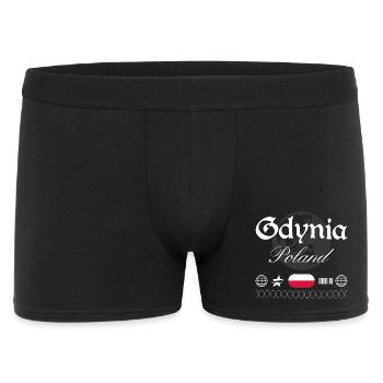 Gdynia Polen Streetwear Reise Souvenir - Männer Boxer Shorts - Schwarz - Vorne