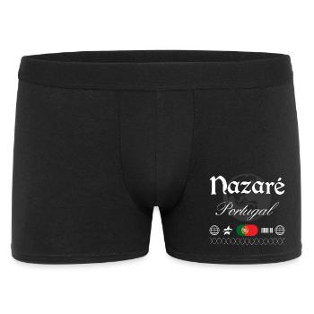 Nazaré Portugal Streetwear Reise Souvenir - Männer Boxer Shorts - Schwarz - Vorne
