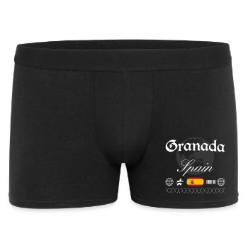 Granada Spanien Streetwear Reise Souvenir - Männer Boxer Shorts - Schwarz - Vorne