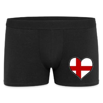 Drapeau du cœur anglais - Boxer Homme - noir - Devant