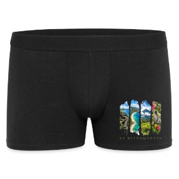 Voyage à Saint-Christophe-Nevis – Île des Caraïbes et culture - Boxer Homme - noir - Devant