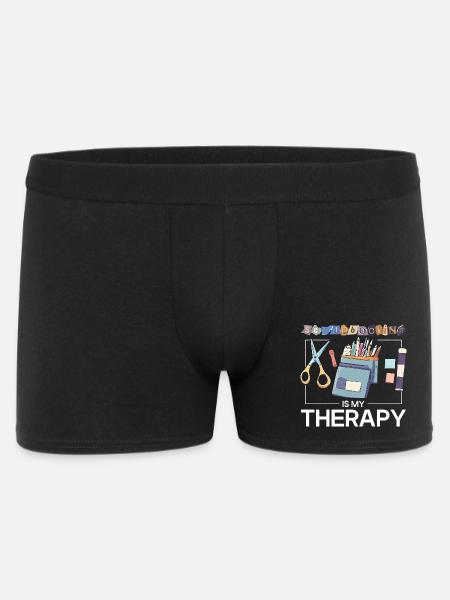 Le scrapbooking, c’est une thérapie - Boxer Homme - noir