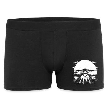 Airplane Drawing - Men's Boxer Shorts - black - Front