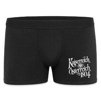 Kaiserreich Österreich, weiss - Männer Boxer Shorts - Schwarz - Vorne