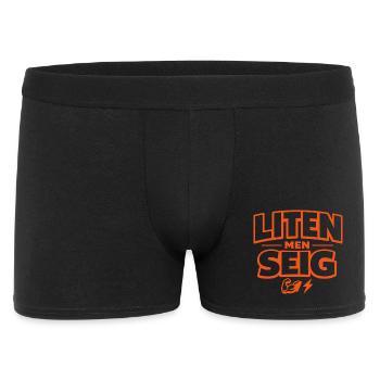 Klein, aber oho! - Männer Boxer Shorts - Schwarz - Vorne