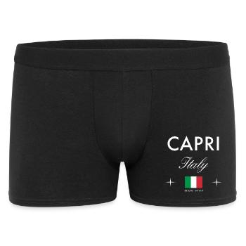 Capri Italie Coordonnées Souvenir de voyage - Boxer Homme - noir - Devant