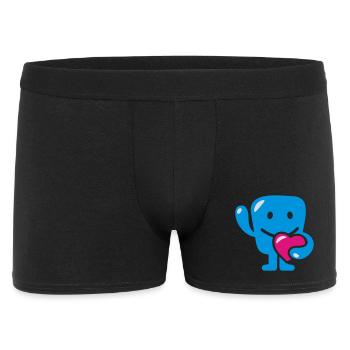 monstre avec le coeur - monstre avec le coeur - Boxer Homme - noir - Devant