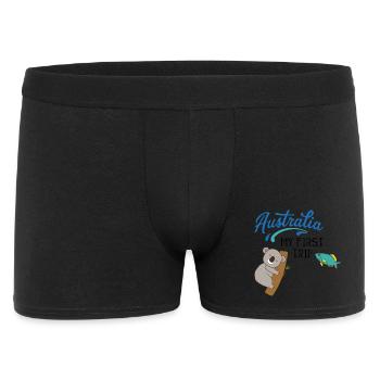 Australie - Boxer Homme - noir - Devant