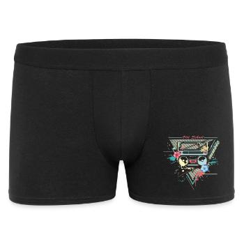 Ghettoblaster Kassettenspieler Retro Graffiti - Männer Boxer Shorts - Schwarz - Vorne