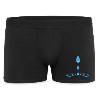 drops and waves - Men's Boxer Shorts - black - Front