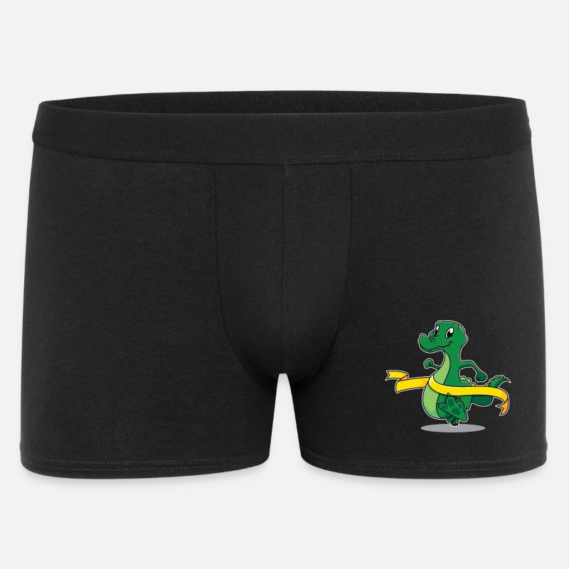 Marathon-Krokodil - Männer Boxer Shorts - Schwarz