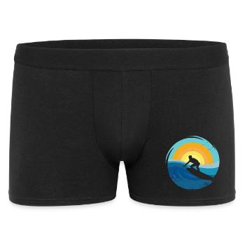 Surfer - Surfboard - Men's Boxer Shorts - black - Front