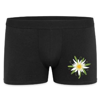 Edelweiss Edelweiss Blossom - Men's Boxer Shorts - black - Front