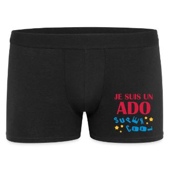 adolescent / enfant / ado / adolescente - Boxer Homme - noir - Devant