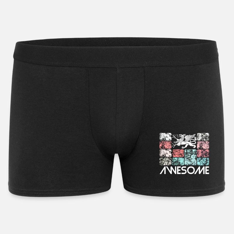 Awesome Rostock - Männer Boxer Shorts - Schwarz