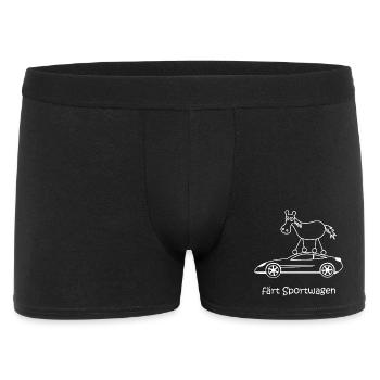 färt Sportwagen, fährt schnell, Raser, Pferd Auto - Männer Boxer Shorts - Schwarz - Vorne