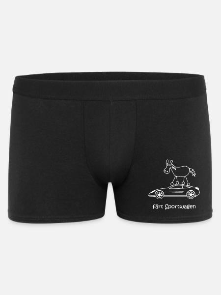 färt Sportwagen, fährt schnell, Raser, Pferd Auto - Männer Boxer Shorts - Schwarz