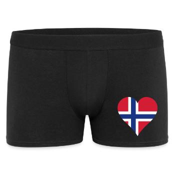 Norway as heart - Men's Boxer Shorts - black - Front