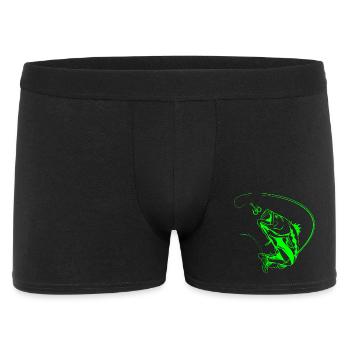 Poisson de pêche lumineux dans le style néon - Boxer Homme - noir - Devant