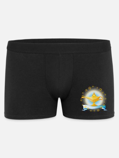 radiant golden oriental magic lamp - Men's Boxer Shorts - black