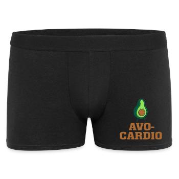 T-shirt Avocardio – Drôle de jeu de mots Avocado Fitness - Boxer Homme - noir - Devant