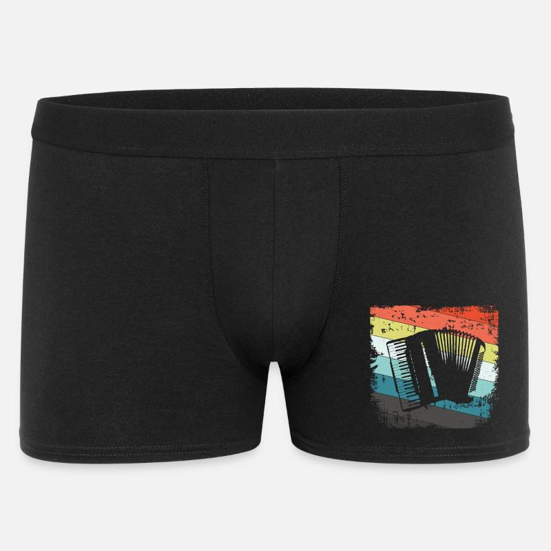 Accordion harmonica - Men's Boxer Shorts - black