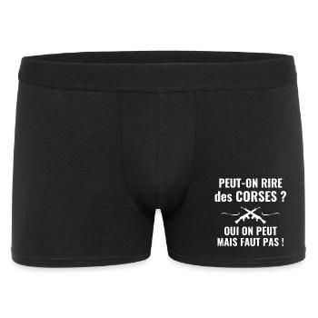 Corse, Corse humour, je suis Corse, île de beauté - Boxer Homme - noir - Devant