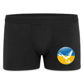 Ukraine dove of peace - Men's Boxer Shorts - black - Front