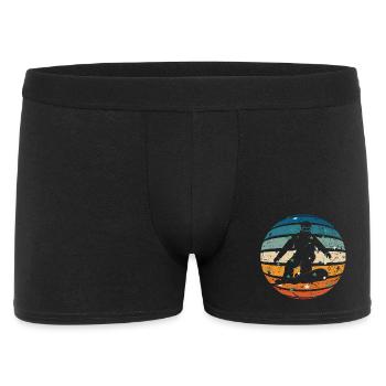 Snowboarder dans la boule de cristal - Boxer Homme - noir - Devant