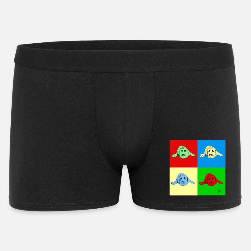 Labrador - Männer Boxer Shorts - Schwarz