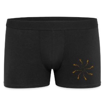 Firework pixel gyroscopic wind turbine - Men's Boxer Shorts - black - Front