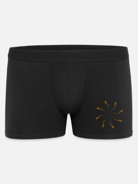 Firework pixel | gekreiseltes Windrad - Männer Boxer Shorts - Schwarz