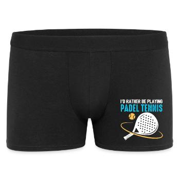 Padel Id Rather Be Playing Padel Tennis - Men's Boxer Shorts - black - Front