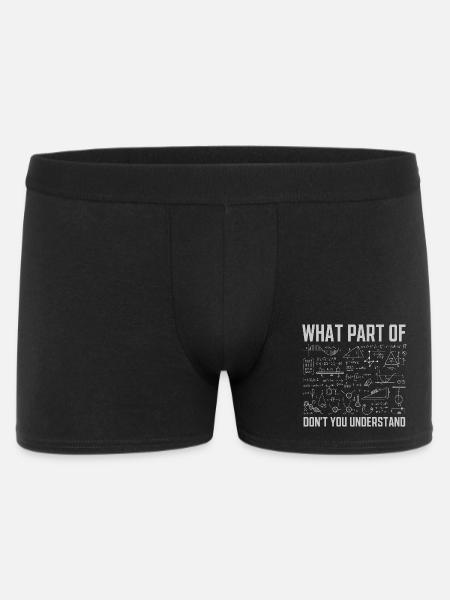 Quelle partie de ne comprenez-vous pas Funny Math - Boxer Homme - noir