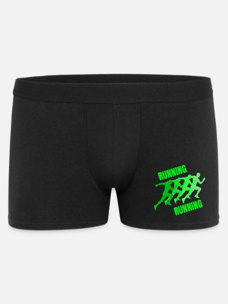 running, jogging, jogging, running, trail running - Men's Boxer Shorts - black