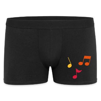 Musiknoten – 3 Farben - Männer Boxer Shorts - Schwarz - Vorne