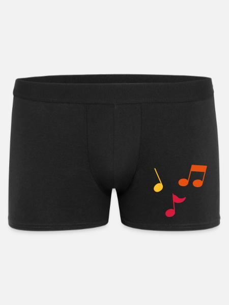 Musiknoten – 3 Farben - Männer Boxer Shorts - Schwarz