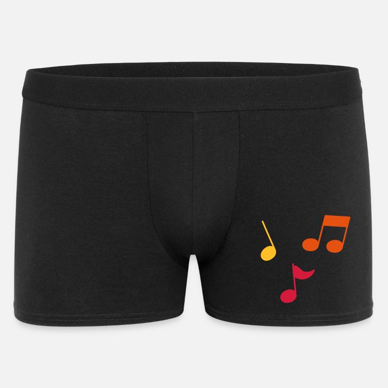 Musiknoten – 3 Farben - Männer Boxer Shorts - Schwarz