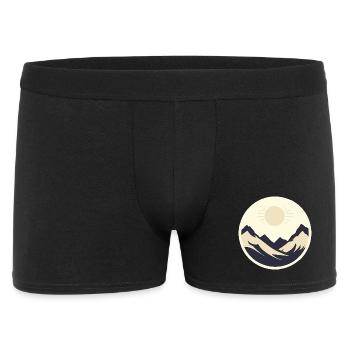 Mountains in the sunshine - Men's Boxer Shorts - black - Front